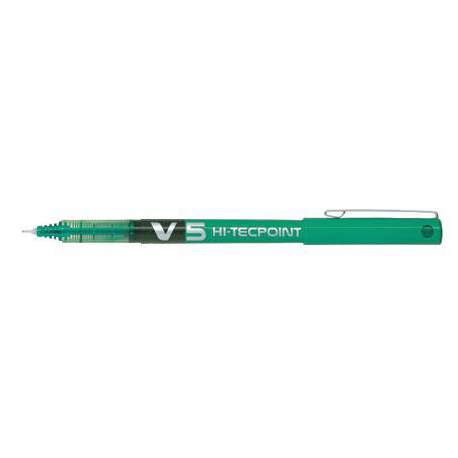 ROTULADOR PILOT V-5 VERDE C/12U