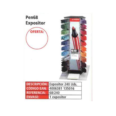 ROTULADOR STABILO PEN 68 EXP 240U 68/240