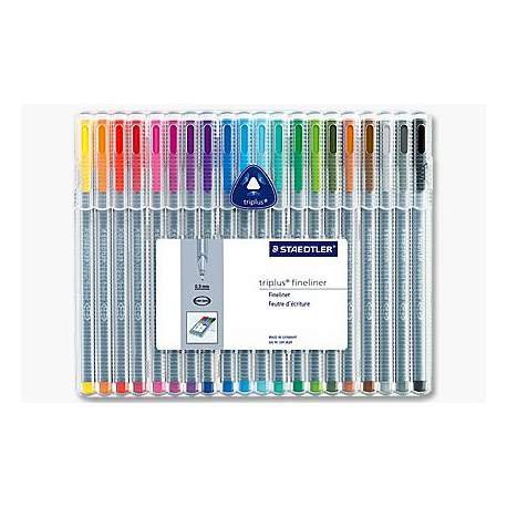 ROTULADOR STAEDTLER 334 TRIPLUS FINELINER 20 COLORES