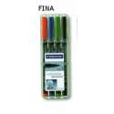 ROTULADOR STAEDTLER LUMOCOLOR FINO 4 COLORES 318WP4