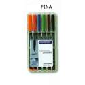 ROTULADOR STAEDTLER LUMOCOLOR FINO 6 COLORES 318WP6