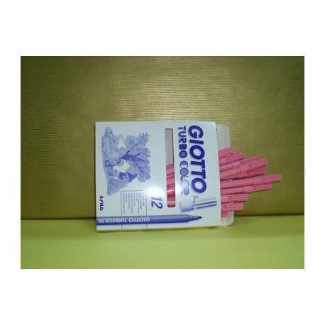 ROTULADOR GIOTTO TURBO COLOR FILA ROSA C/12U