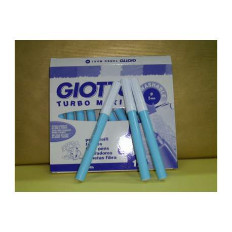 ROTULADOR GIOTTO TURBO MAXI FILA AZUL CLARO C/12U