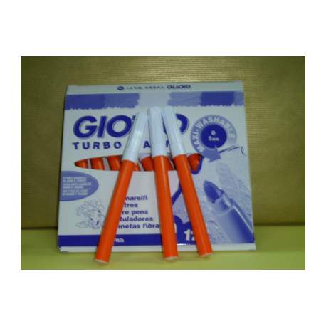 ROTULADOR GIOTTO TURBO MAXI FILA NARANJA C/12U