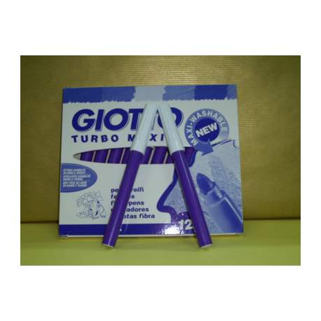 ROTULADOR GIOTTO TURBO MAXI FILA VIOLETA C/12U