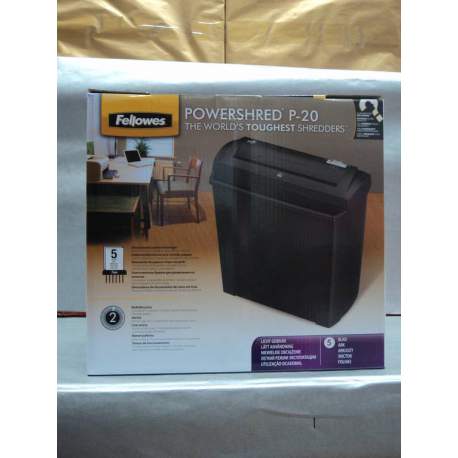 DESTRUCTORA FELLOWES P-20 TIRAS 7MM 5 HOJAS
