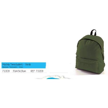 MOCHILA FIRMO TIME STUDENT BASICA LISA VERDE 72209