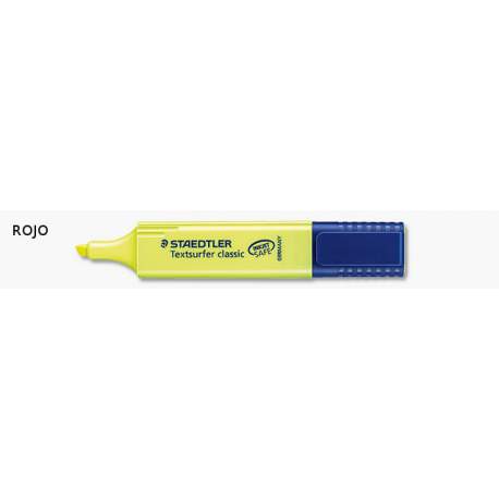 MARCD.FLUOR STAEDTLER TEXTSURFER CLASSIC 364 ROJO C/10U