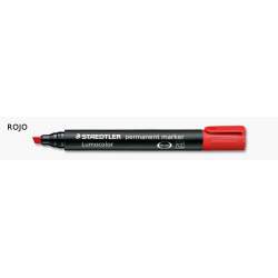 MARCD. STAEDTLER 350 PERMANENT BISEL ROJO C/10U