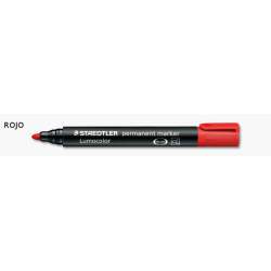 MARCD. STAEDTLER LUMOCOLOR 352 REDONDA ROJO C/10U