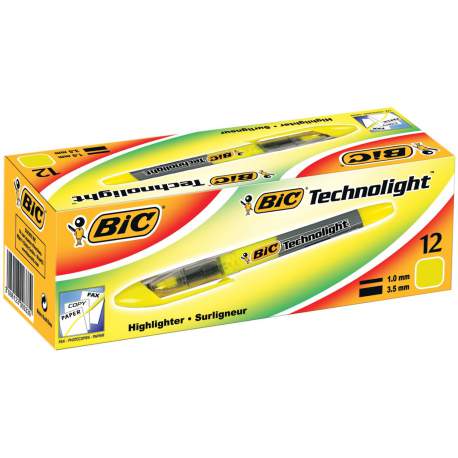 MARCD.FLUOR BIC TECHNOLIGHT LIQUIDO AMARILLO C/12U