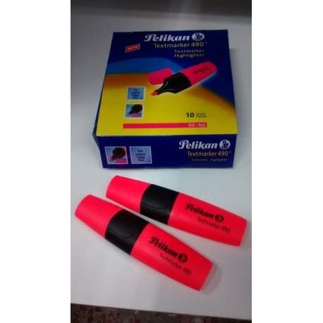 MARCD.FLUOR PELIKAN TEXTMARKER 490 NARANJA C/10U