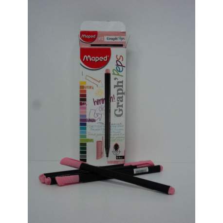 ROTULADOR MAPED GRAPH'PEPS 0,4 ROSA BLUSH C/12U 749129